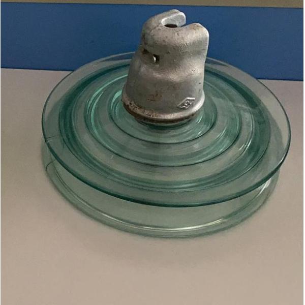 Post type glass electrical insulator