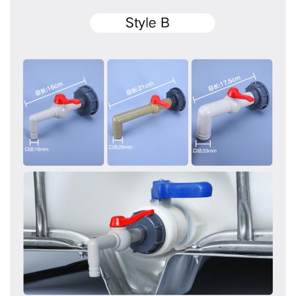 Easy-to- Farm Irrigation Plastic Valve for IBC Tank 1/2