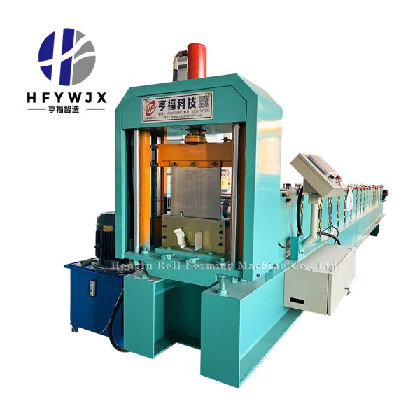 Gutter Downspout Roll Forming Machine PLC for Rainwater Pipe Production