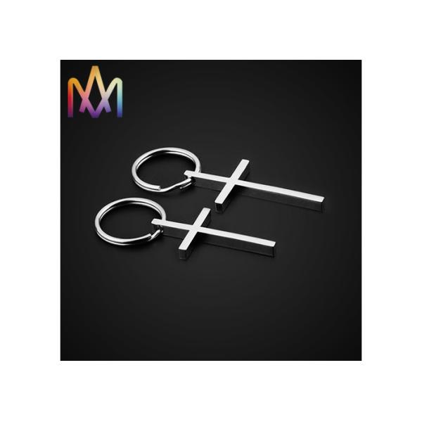 15g Stainless Steel Cross Shaped Custom Shaped Keychains