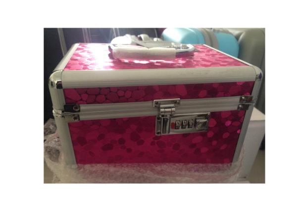 3 Pcs Set  Square Makeup Storage Bag Case Aluminum Framed With Lock