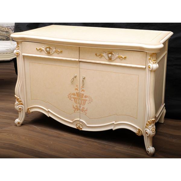 Double Doors Painted Wooden Cabinets Antique Storage Locker For Home Living Room
