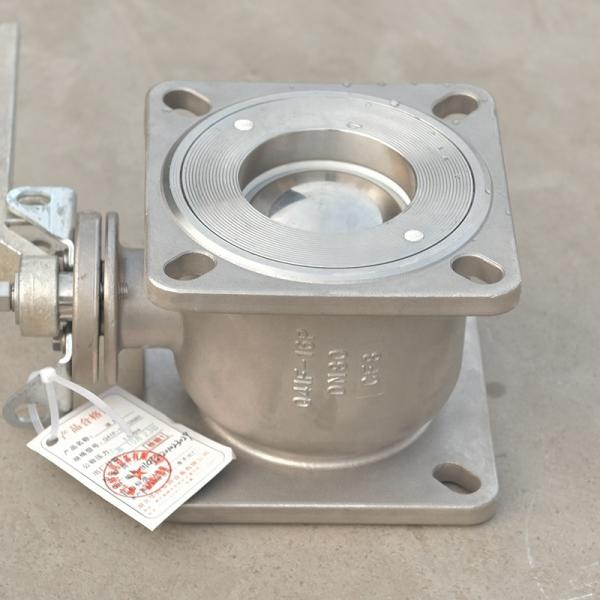 1.6Mpa Nominal Pressure Stainless Steel Square Ball Valve for Oil Tank Truck Accessories 4 Inch Square Flange Shape
