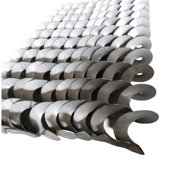 Customizable Stainless Steel SS304/SS316L Heat Resistant Auger Screw Spiral Blade for Chemical Industry