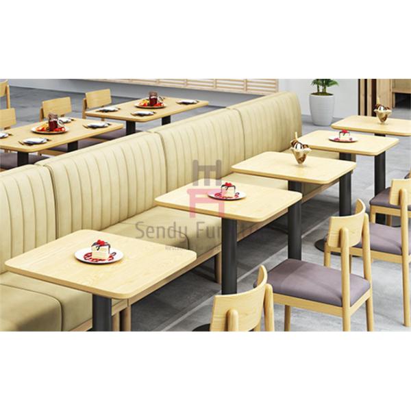 Посадка будочки будочки 1.2кбм 4фт ресторана твердой древесины обитая ПУ