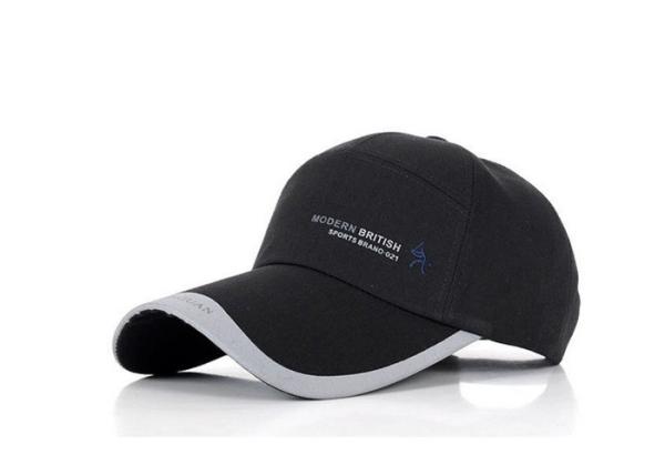 6 Panel Dark Blue Navy Blue Baseball Cap , Modern Style Custom Baseball Hats