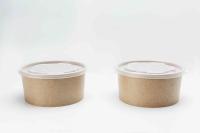 Saladier écologique blanc jetable de catégorie comestible de tasse de papier de crème glacée de cuvette de papier