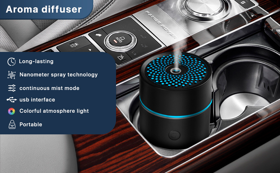 Wholesale Mini USB Portable Car Air Humidifier Scent Air Freshener Customized Room Home Car Essential Oil Aroma Diffuser