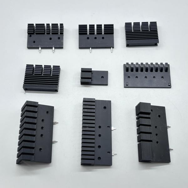 High-Performance Copper Heat Sinks PC Power Units Black Anodized Aluminum Profile Heat Sink Factory Export Fabrication Services