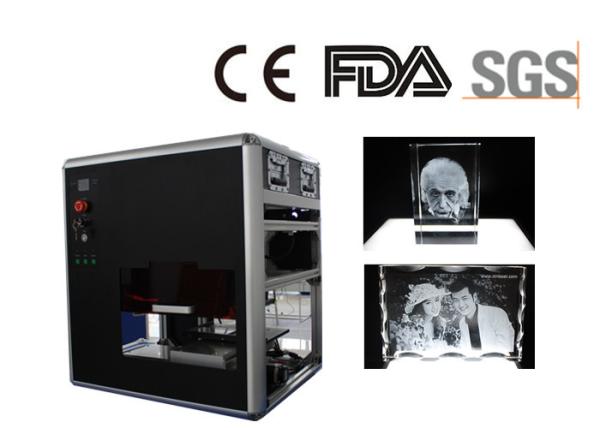 Single Phase Crystal 3D Laser Glass Sculpture Machine 4000HZ Engraving Speed