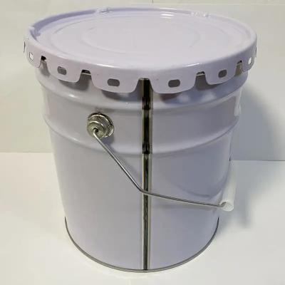 Rustproof And Durable Metallic Coating Metal Paint Bucket With Metal Handle
