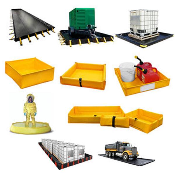 Corrosion Resistant Flexible Collapsible Spill Berms Oil Spill Containment Berm