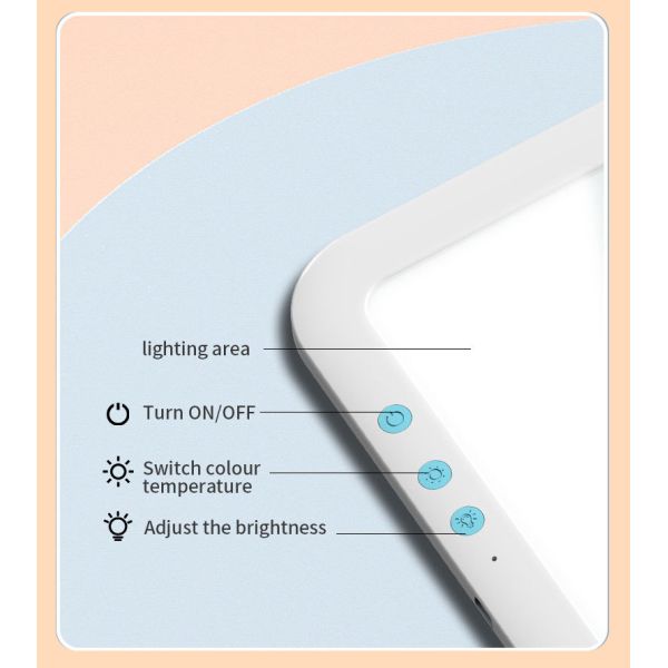 Plastic Led Light Pad Working Area 309219mm Adjustable Brightness for Diamond Painting Tracing Children Painting Toys Architectural Design Copying Board