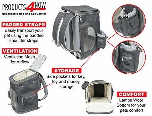 Sturdy Deluxe Pet Travel Carrier Airline Approved Cat Carrier Bag With Mesh Windows