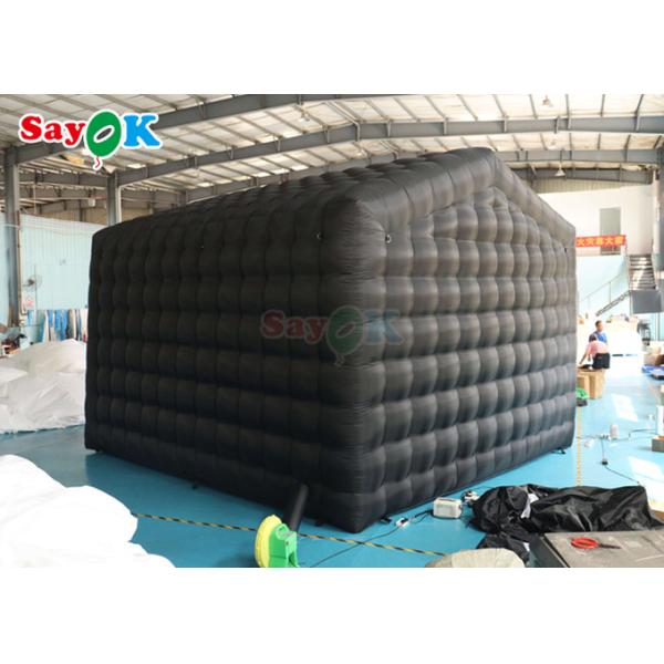 Boîte de nuit gonflable commerciale noire de tente de boîte de nuit de barre de musique de LED avec la lumière de disco