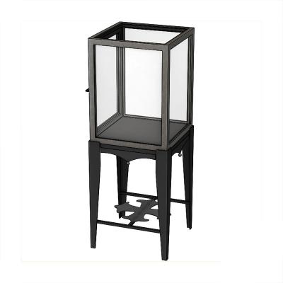 Iron Art Style Jewelry Display Showcase For Watch / Jade Shop Interior Design