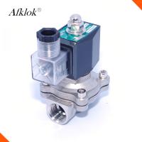 Baixa temperatura de trabalho 0~1Mpa -5~60℃ da válvula de aço inoxidável de Lpg Gas Solenoid do piloto