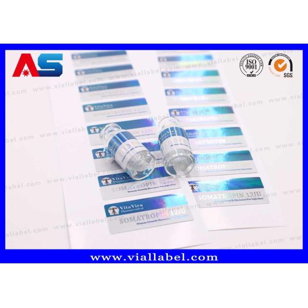 Peptides Small Bottle Labels Holographic with Waterproof and Permanent And Strong Adhesive