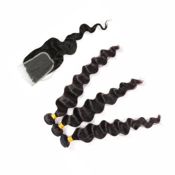 Light Blonde Real Indian Virgin Human Hair Extensions Customized Color