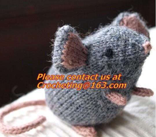 Fashion & Popular Hand Made Crochet Knitted Girl Doll, panda, toy, cotton yarn custom toys