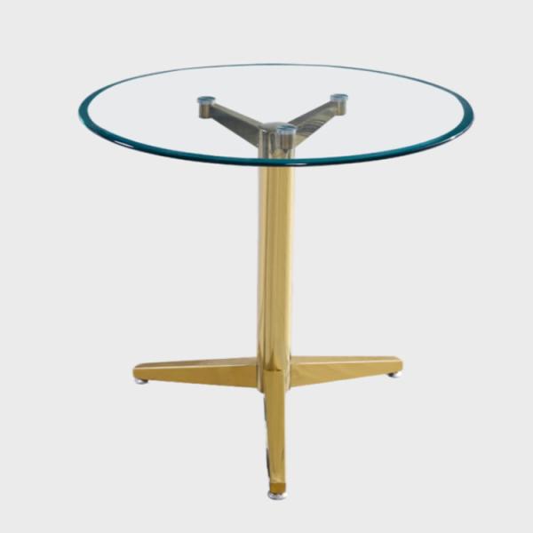 Round Glass 32KGS 80cm Modern Dining Table