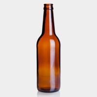 Línea de producción de botellas de vidrio personalizadas Contenedor de color ámbar
