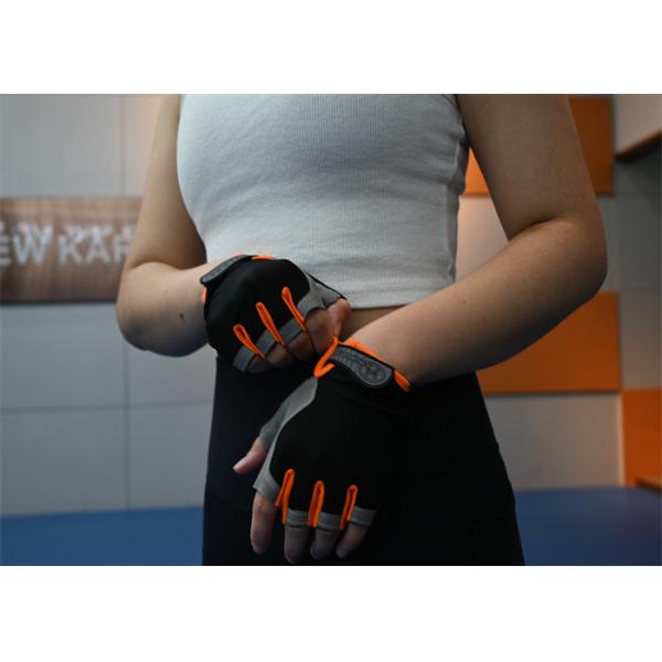 Серые и черные безручные тренировочные перчатки: велосипедные перчатки с полиэстером