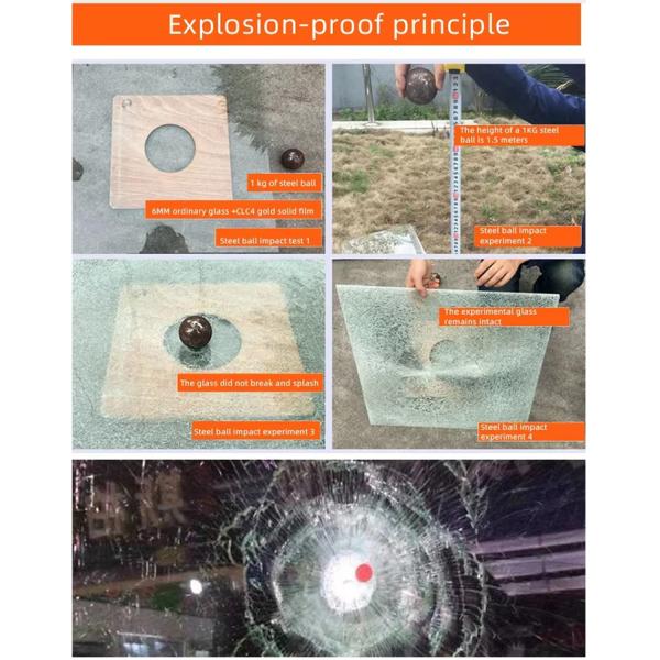 Clear Transparent UV Protection Glass Protection 12 Mil Solar Control Safety Security Window Film