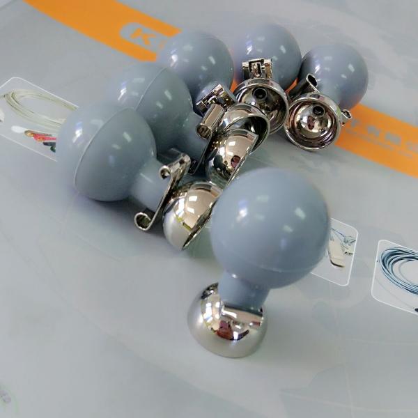 Gray CE  Ecg Ekg Electrodes ISO 13485 Suction Cup Electrodes