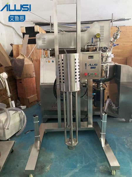levantamento pneumático do motor de aço inoxidável sanitário da máquina da homogeneização da pintura do sabão 100L líquido