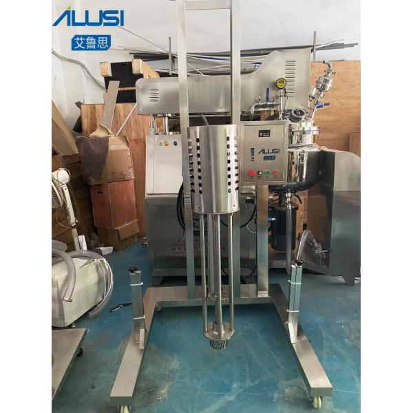 мотора нержавеющей стали машины гомогенизации краски жидкостного мыла 100L подниматься санитарного пневматический