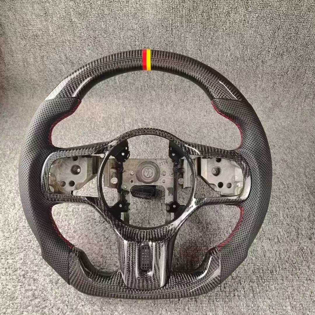 Unleash the Power of Cyberpunk Design with Mitsubishi EVO Carbon Fiber Steering Wheel