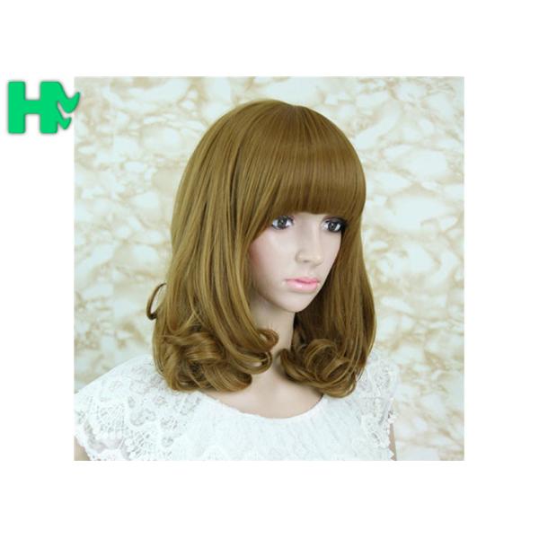 Short Wave Bob Hair Synthetic Hair Wigs Fiber Natural Look Wigs For Women