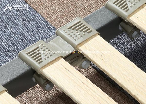 No Box Spring Slat Bed Frame , Heavy Duty Slatted Mattress Base For Bed Frame