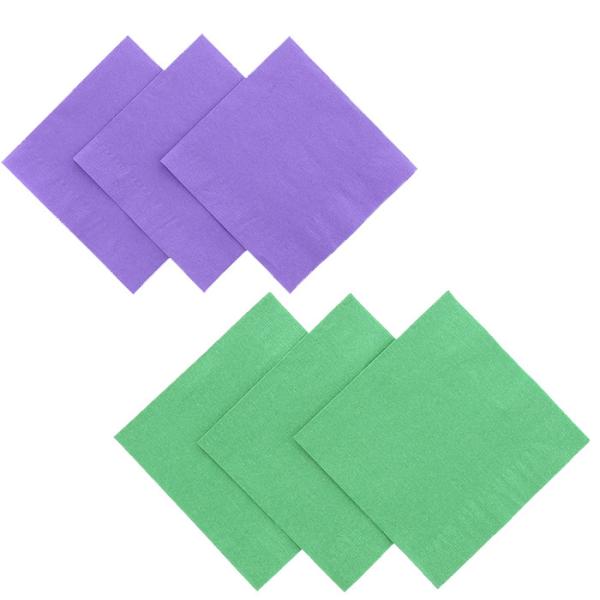 1/4 déjeuner fois de serviette de papier de couleur de la lavande 2Ply emploient