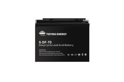 ISO9001 Batterie au plomb à l'acide 12v 70ah 6-DF-70 pour tricycle électrique