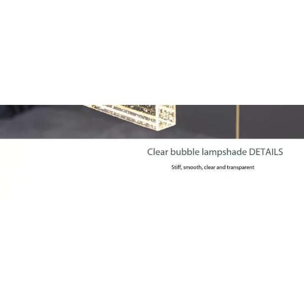 Éclairage de l'escalier du hall d'hôtel Aluminium et lampe suspendue en cristal pour un design moderne