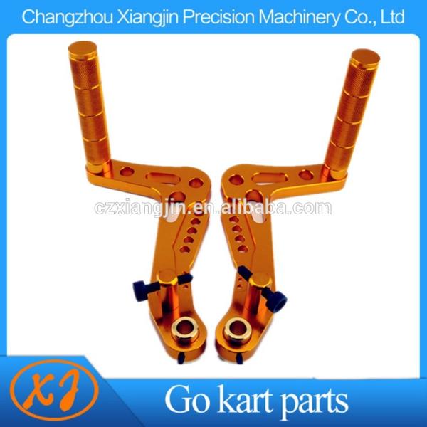 NEW !! CNC Machining Gold Anodized Aluminum Racing go kart pedals