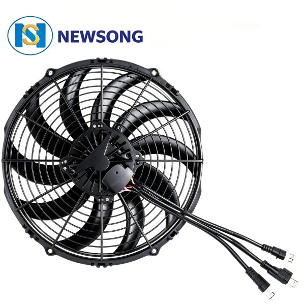 Aerodynamic Structure Bus AC Parts 3250rpm 2700rpm Air Conditioner Condenser Fan