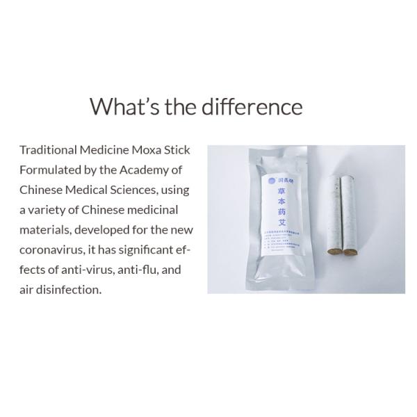 Chinese Herbal Medicine Pure Moxa Stick Smokeless and Natural for Moxibustion Therapy