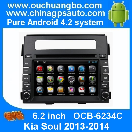 Ouchuangbo Car GPS Navigation Stereo System for Kia Soul 2013-2014 Android 4.2 DVD Radio 3G Wifi Bluetooth OCB-6234C