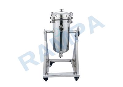 Three Cores 316L Rotary Titanium Industrial Water Filter Housing With Pulley Wheels