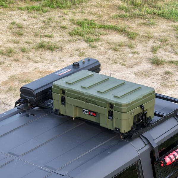 キャンピング キャリー カー 屋根ボックス 66L 容量 LLDPE 素材 カスタマイズ