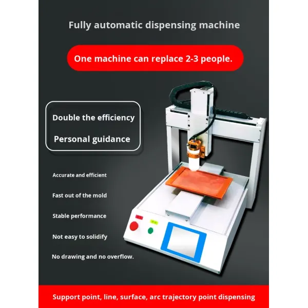 Visual Three-four-five Axis Silicone Paint Epoxy Resin Pu Uv Pvc Ab Hot Melt Doming Led Automatic Glue Dispensing Machine
