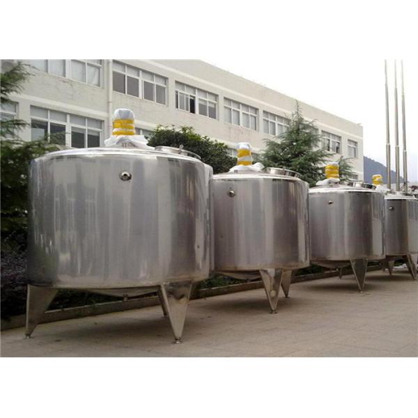 Easy Operate Stainless Steel Mixing Tanks / Milk Storage Tank For Dairy