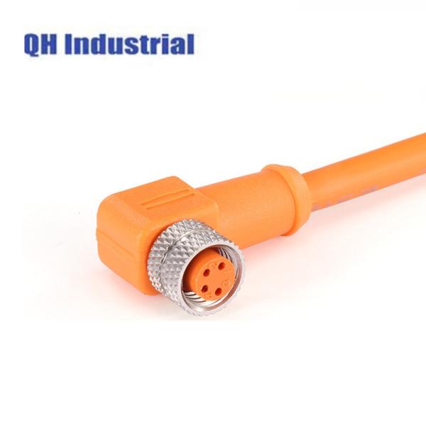 Industrial Code Connector Cable 4 Pin M8 Waterproof Female Plug Ip67 Circular Sensor Medical Equipment Cable Connector