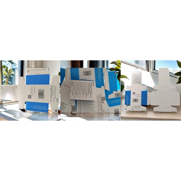 Специализированные стеклянные бутылки Бумага 10 мл Флаконные коробки для Pregnyl Hcg Фармацевтическая упаковка коробка