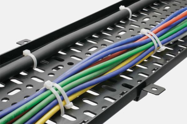 Residential Galvanized Cable Tray , Heavy Duty Perforated Type Cable Tray