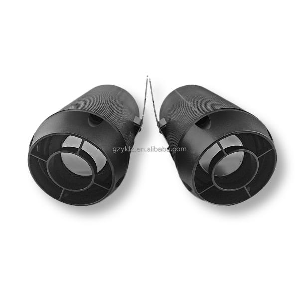 12V 4 Inch Exhaust Pipe Motorcycle Audio System Black Color