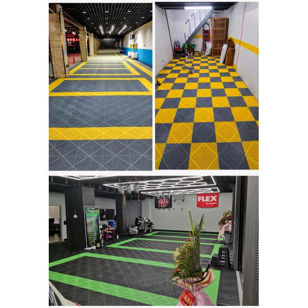 Car Wash Shop Floor Grille PP 40*40*2cm Grid Board Floor Mat Grid Floor Multi-Function